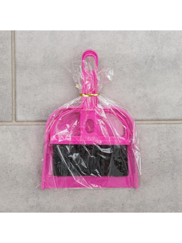 Щётка для пола с совком «Чистота», 20×13 см, цвет МИКС