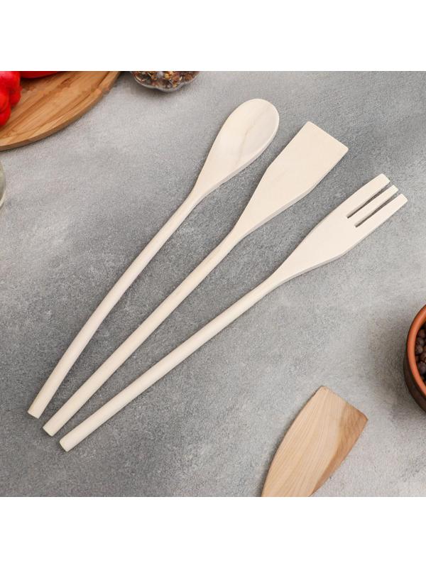 Набор кухонных принадлежностей Доляна «Русская душа», 3 предмета, 31×4см