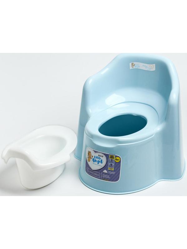 Горшок детский Little King, съёмная чаша, цвет пастельно-голубой