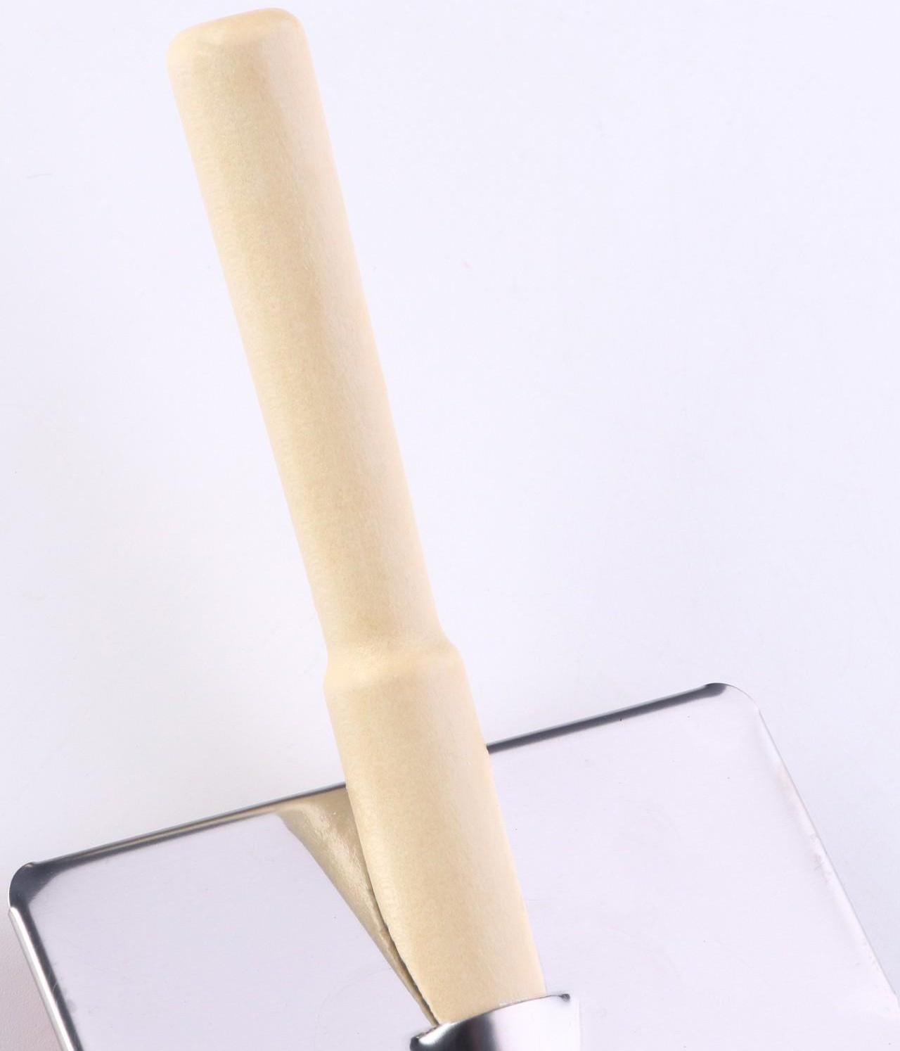 Пуходерка Wood средняя с каплями, деревянная ручка, 9 х 12 см