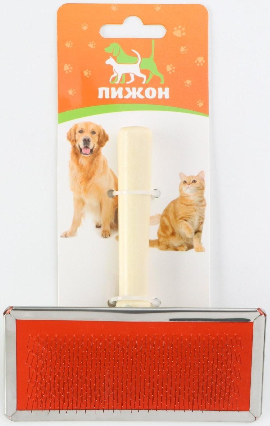 Пуходерка Wood средняя с каплями, деревянная ручка, 9 х 12 см