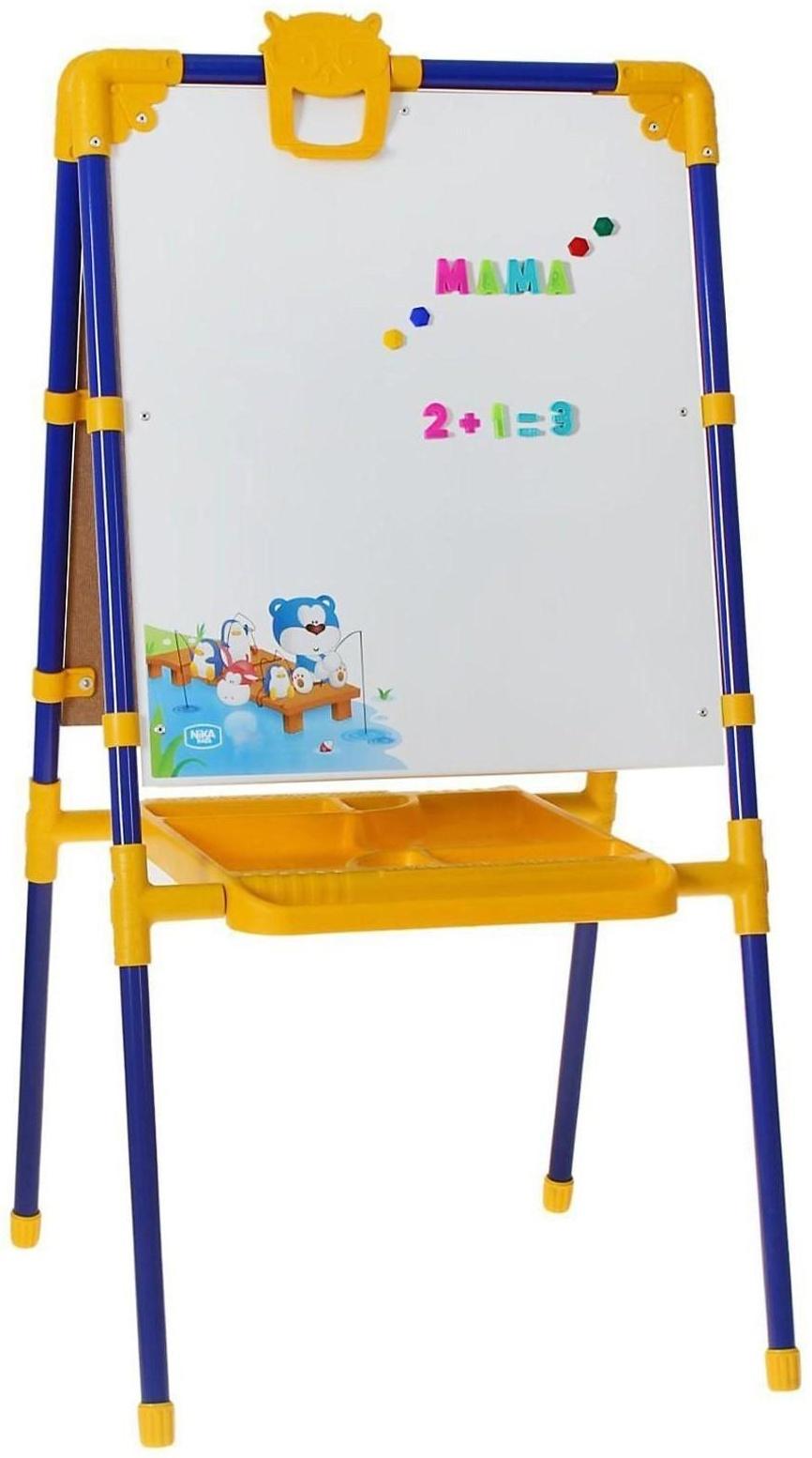 Мольберт детский, двусторонний, размер 1040 × 516 × 70 мм, цвет синий