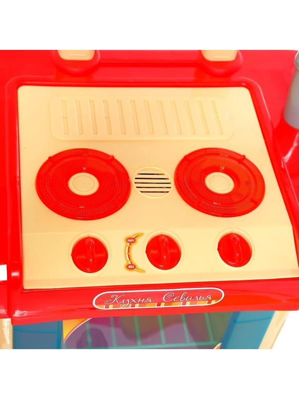 Игровой модуль кухня «Севилья» в чемоданчике, с аксессуарами, световые и звуковые эффекты, высота 65,5 см