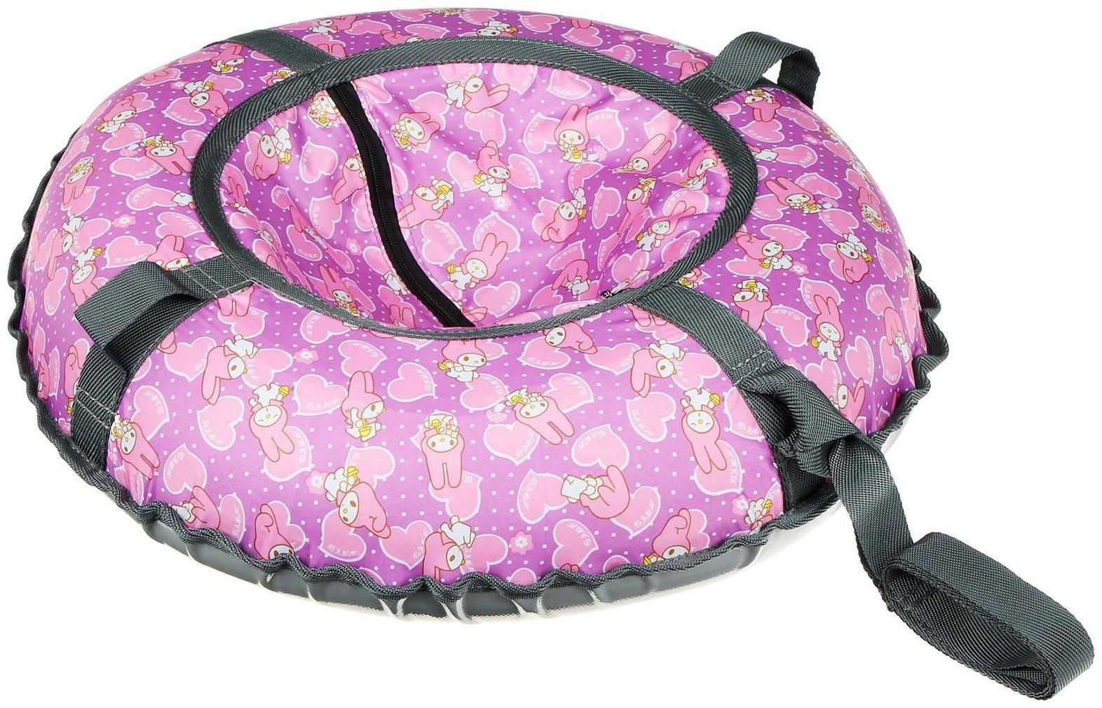 Тюбинг-ватрушка, диаметр чехла 60 см, тент/оксфорд, цвета микс