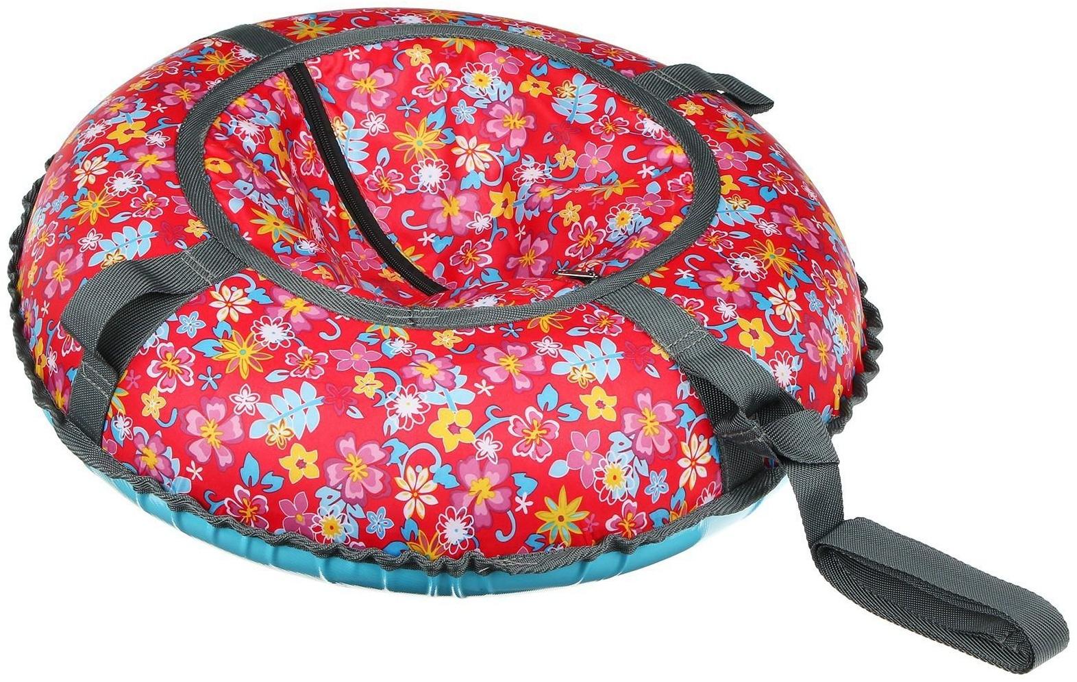 Тюбинг-ватрушка, диаметр чехла 60 см, тент/оксфорд, цвета микс