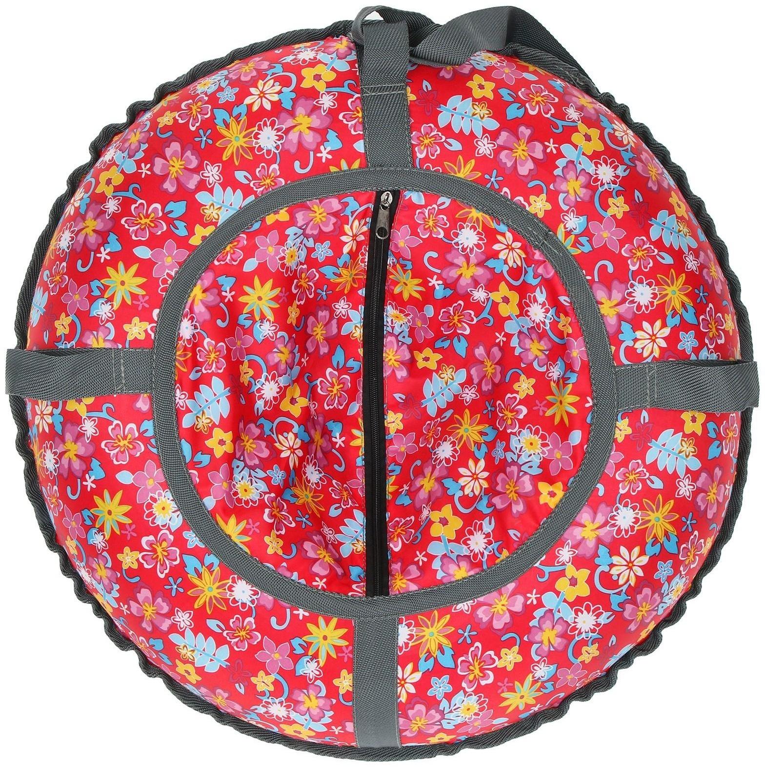 Тюбинг-ватрушка, диаметр чехла 60 см, тент/оксфорд, цвета микс