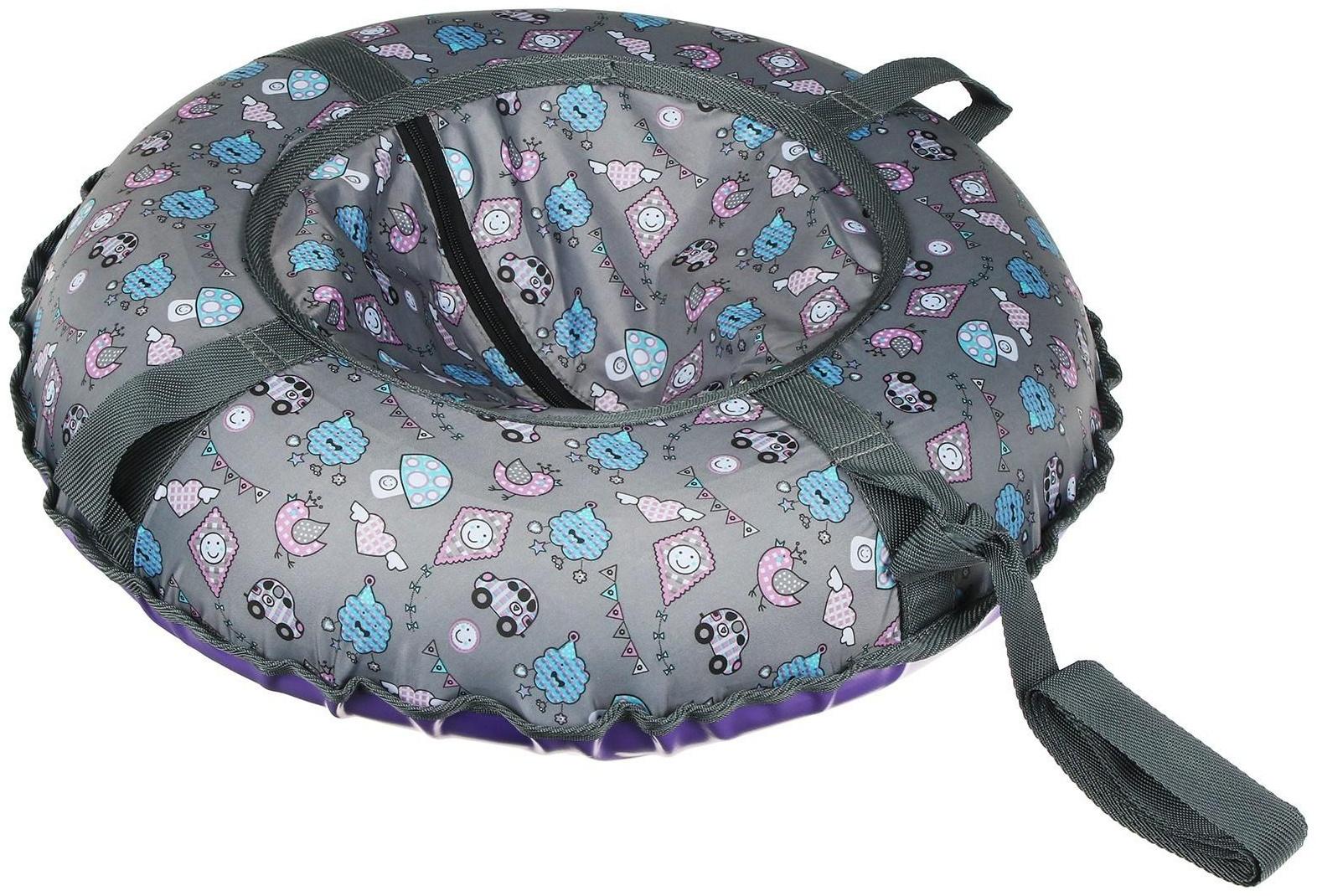 Тюбинг-ватрушка, диаметр чехла 60 см, тент/оксфорд, цвета микс