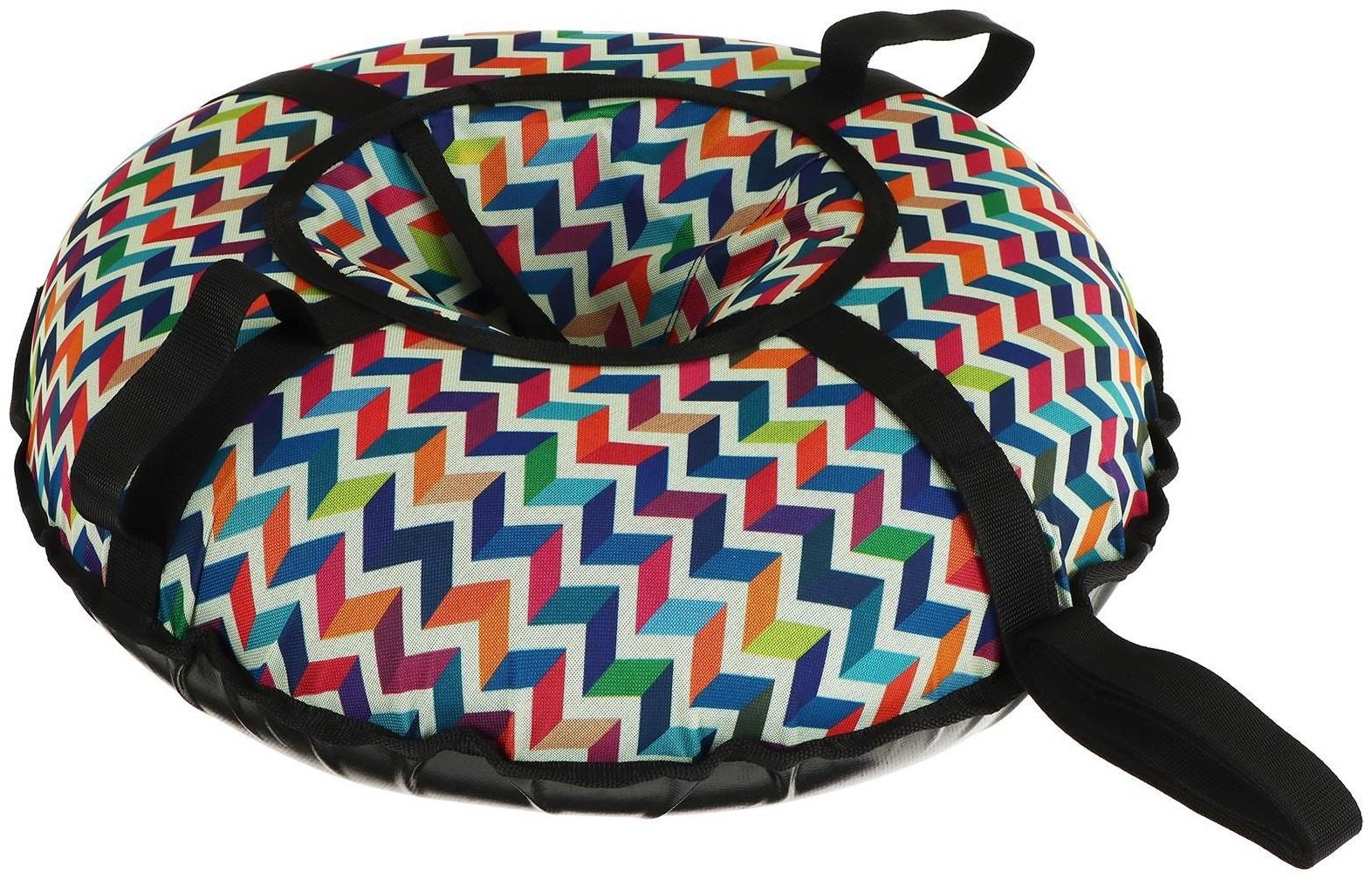 Тюбинг-ватрушка, диаметр чехла 60 см, тент/оксфорд, цвета микс