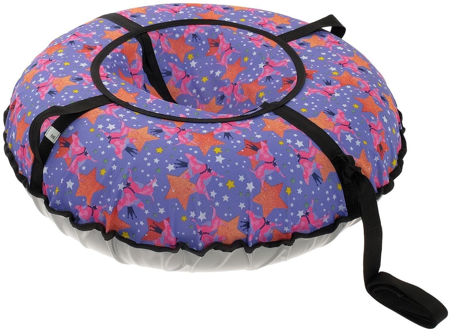 Тюбинг-ватрушка, диаметр чехла 80 см, тент/оксфорд, цвета микс