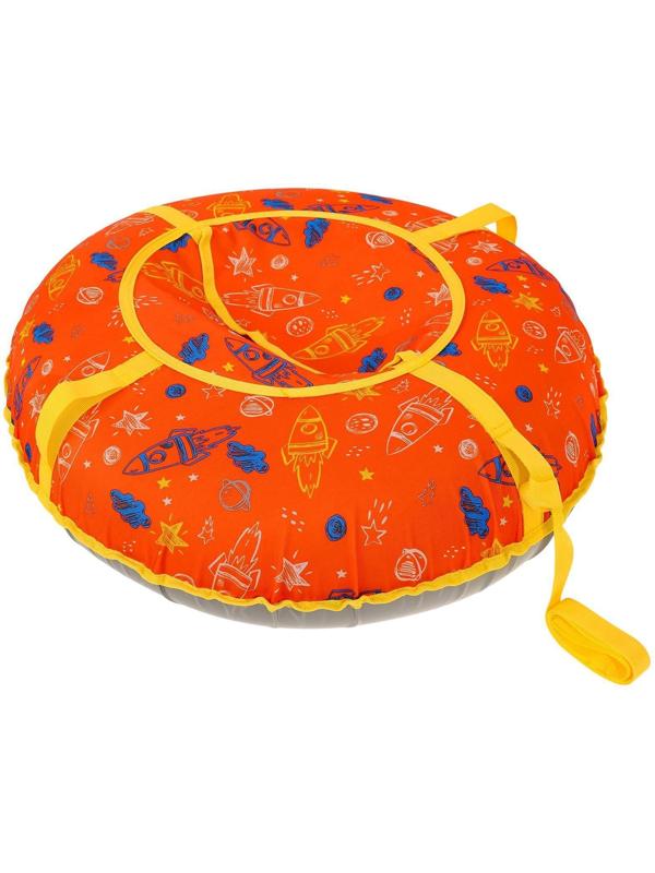Тюбинг-ватрушка, диаметр чехла 80 см, тент/оксфорд, цвета микс