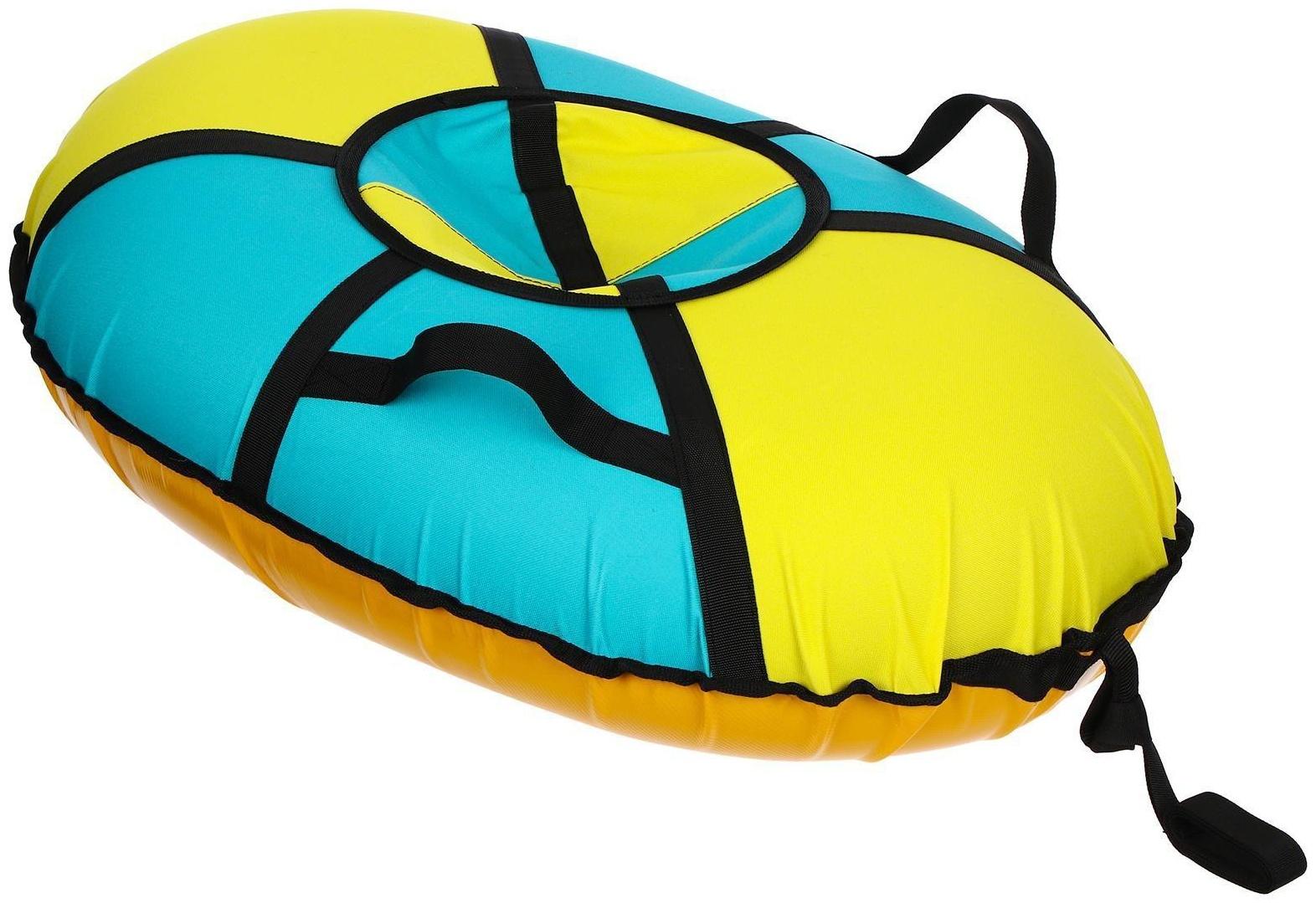 Тюбинг-ватрушка «Овал», размер чехла 100 х 70 см, тент/оксфорд, цвета микс