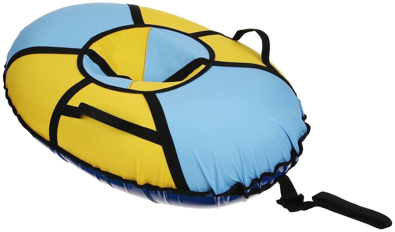 Тюбинг-ватрушка «Овал», размер чехла 100 х 70 см, тент/оксфорд, цвета микс