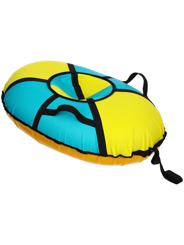 Тюбинг-ватрушка «Овал», размер чехла 100 х 70 см, тент/оксфорд, цвета микс
