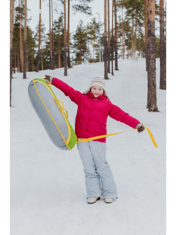 Тюбинг-ватрушка «Овал», размер чехла 100 х 70 см, тент/оксфорд, цвета микс