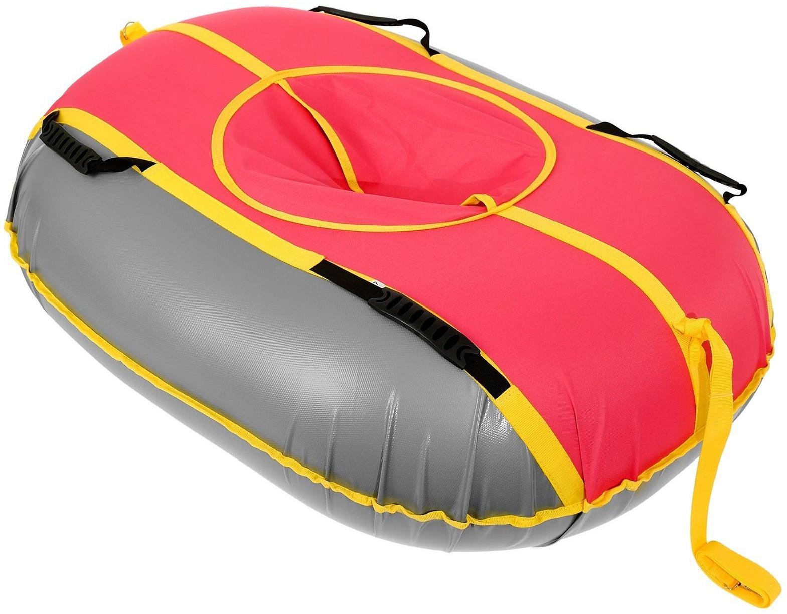 Тюбинг-ватрушка «Овал», размер чехла 95 х 125 см, тент/оксфорд, цвета микс