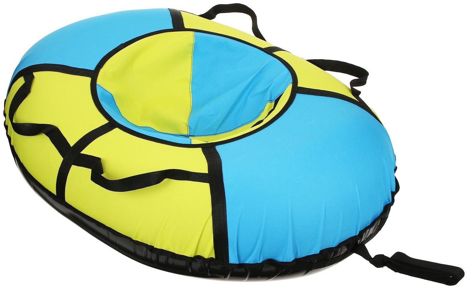 Тюбинг-ватрушка «Овал», размер чехла 95 х 125 см, тент/оксфорд, цвета микс