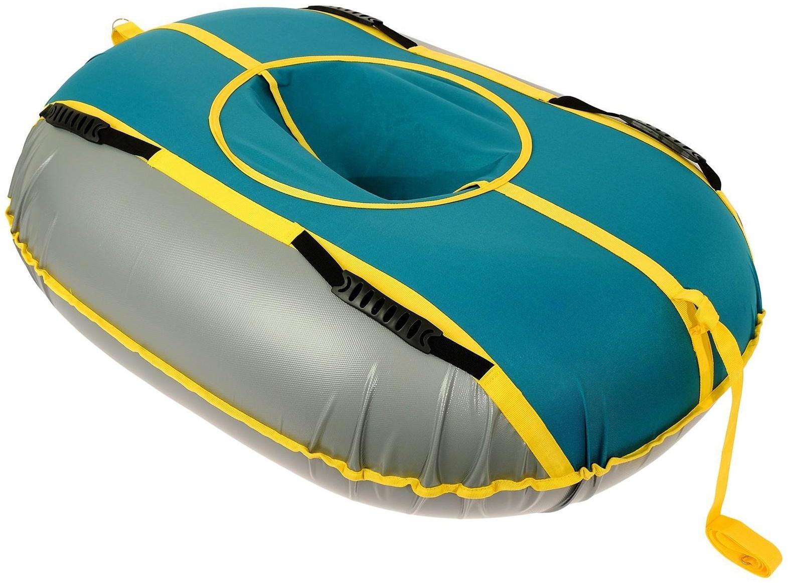Тюбинг-ватрушка «Овал», размер чехла 95 х 125 см, тент/оксфорд, цвета микс
