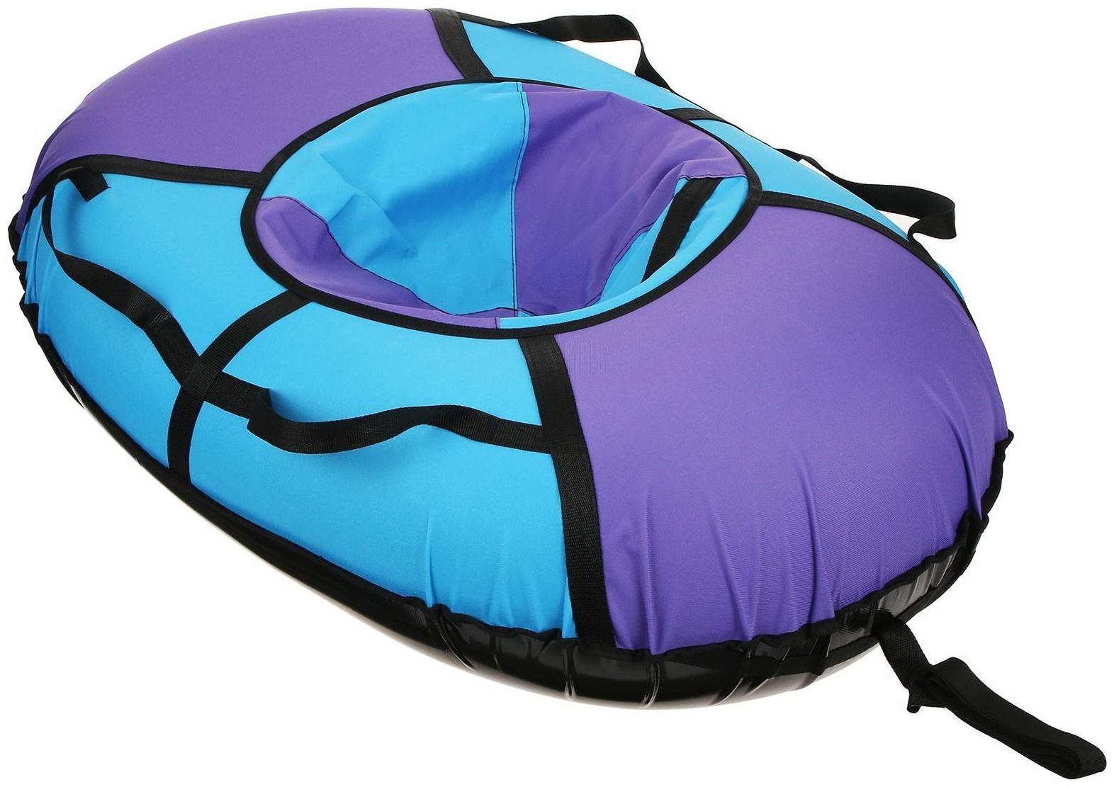 Тюбинг-ватрушка «Овал», размер чехла 95 х 125 см, тент/оксфорд, цвета микс