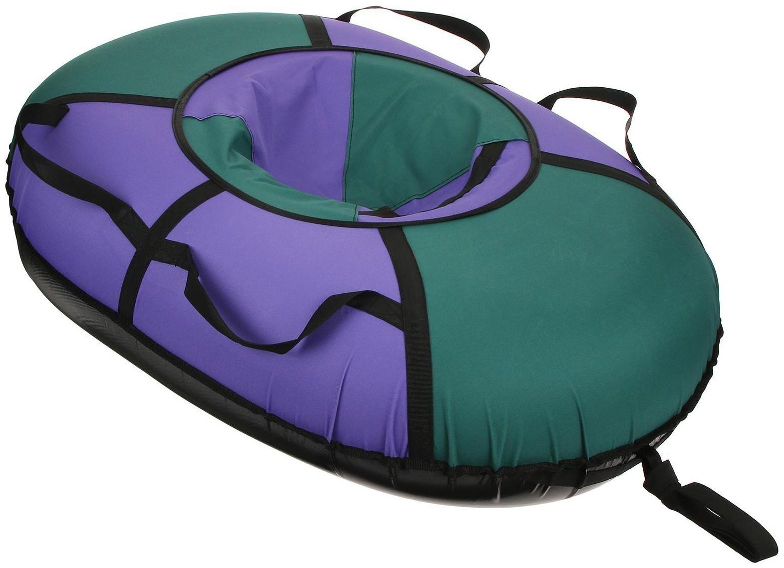 Тюбинг-ватрушка «Овал», размер чехла 95 х 125 см, тент/оксфорд, цвета микс