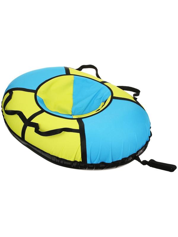 Тюбинг-ватрушка «Овал», размер чехла 95 х 125 см, тент/оксфорд, цвета микс