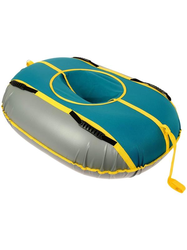 Тюбинг-ватрушка «Овал», размер чехла 95 х 125 см, тент/оксфорд, цвета микс