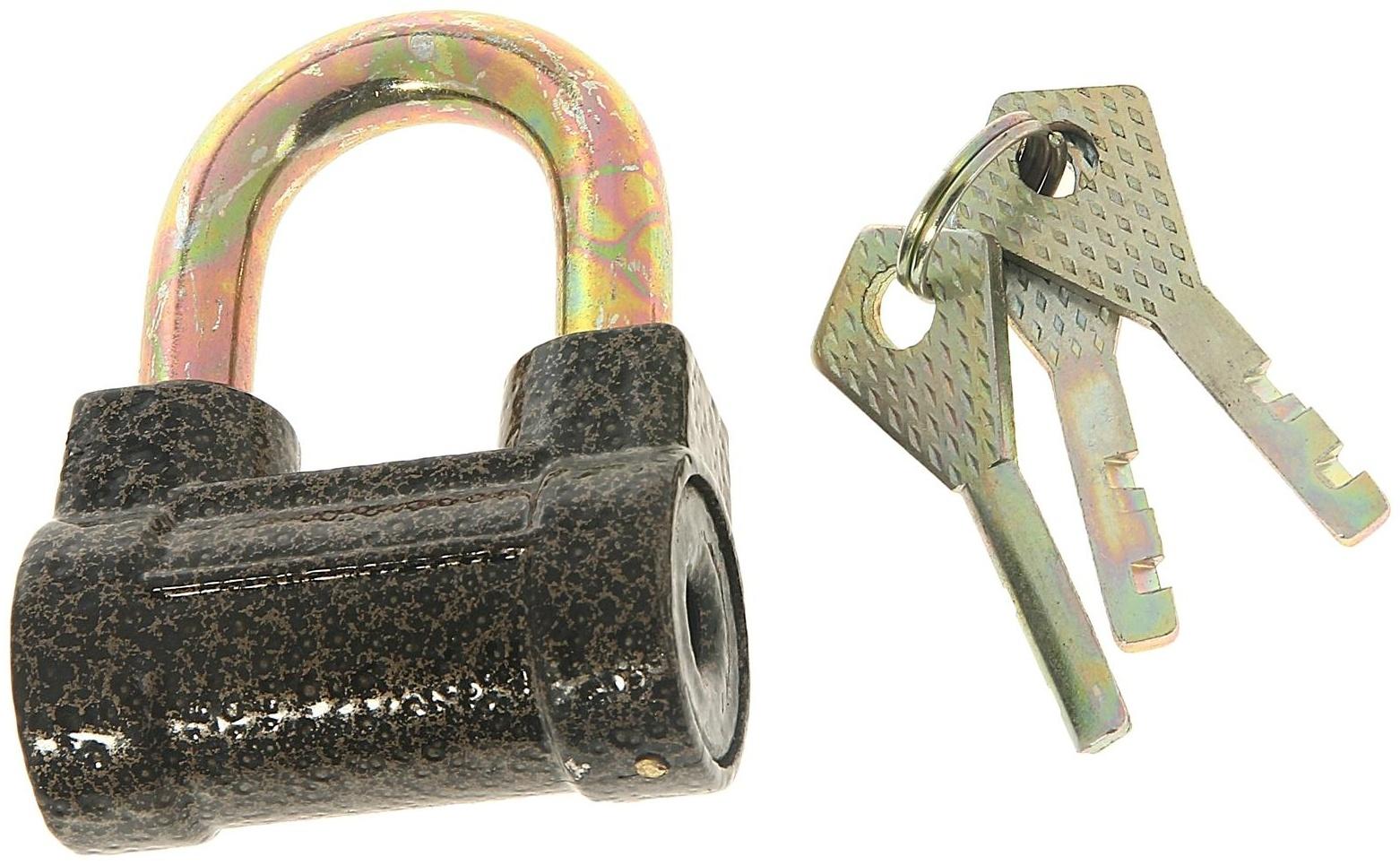 Замок навесной, тип 8, 60 мм, короткая дужка d= 9 мм,