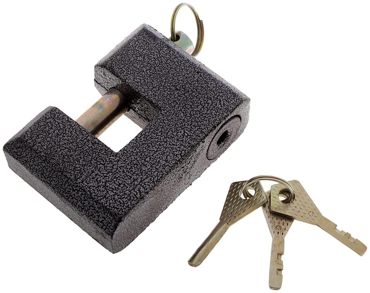 Замок навесной, тип 12, 80 мм, коричневый