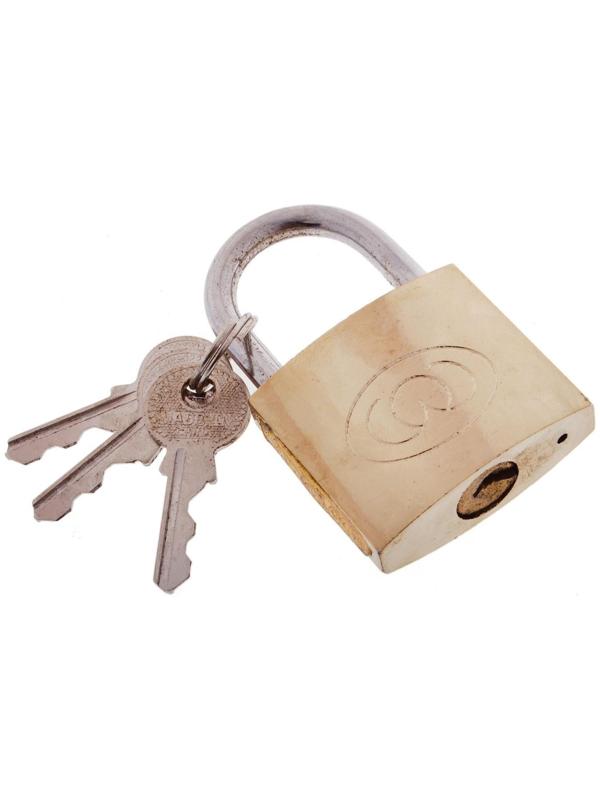 Замок навесной тип 14, 36х60 мм, 3 ключа