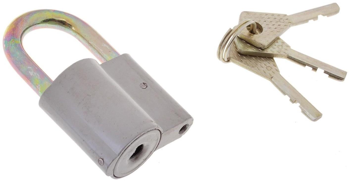 Замок навесной, 42х66 мм, 3 ключа