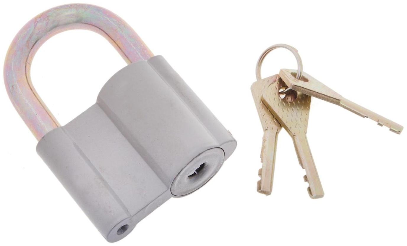 Замок навесной, 52х80 мм, 3 ключа