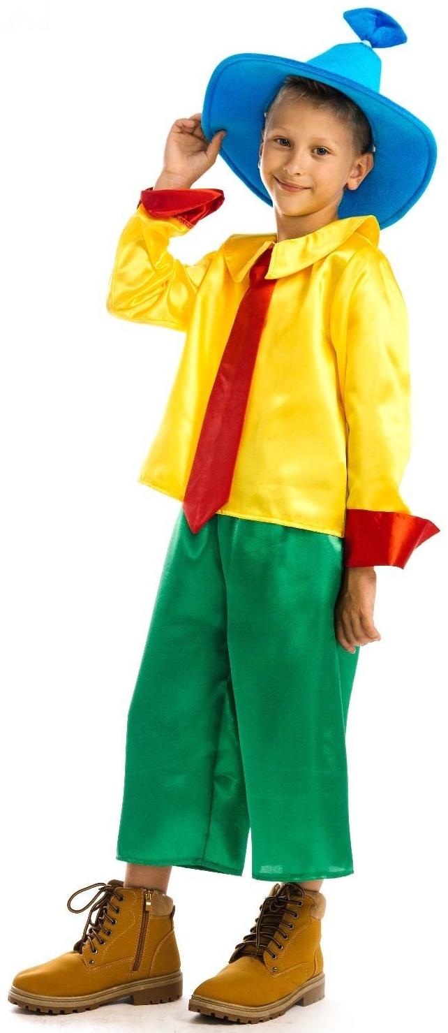 Карнавальный костюм «Незнайка», рубашка, брюки, колпак, р. 34, рост 134 см, 7-9 лет