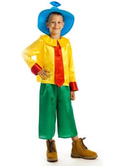 Карнавальный костюм «Незнайка», рубашка, брюки, колпак, р. 34, рост 134 см, 7-9 лет