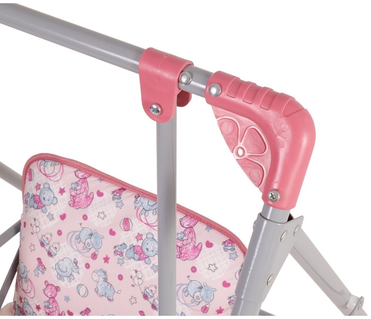 Качели детские напольные «Чарли», цвет розовый