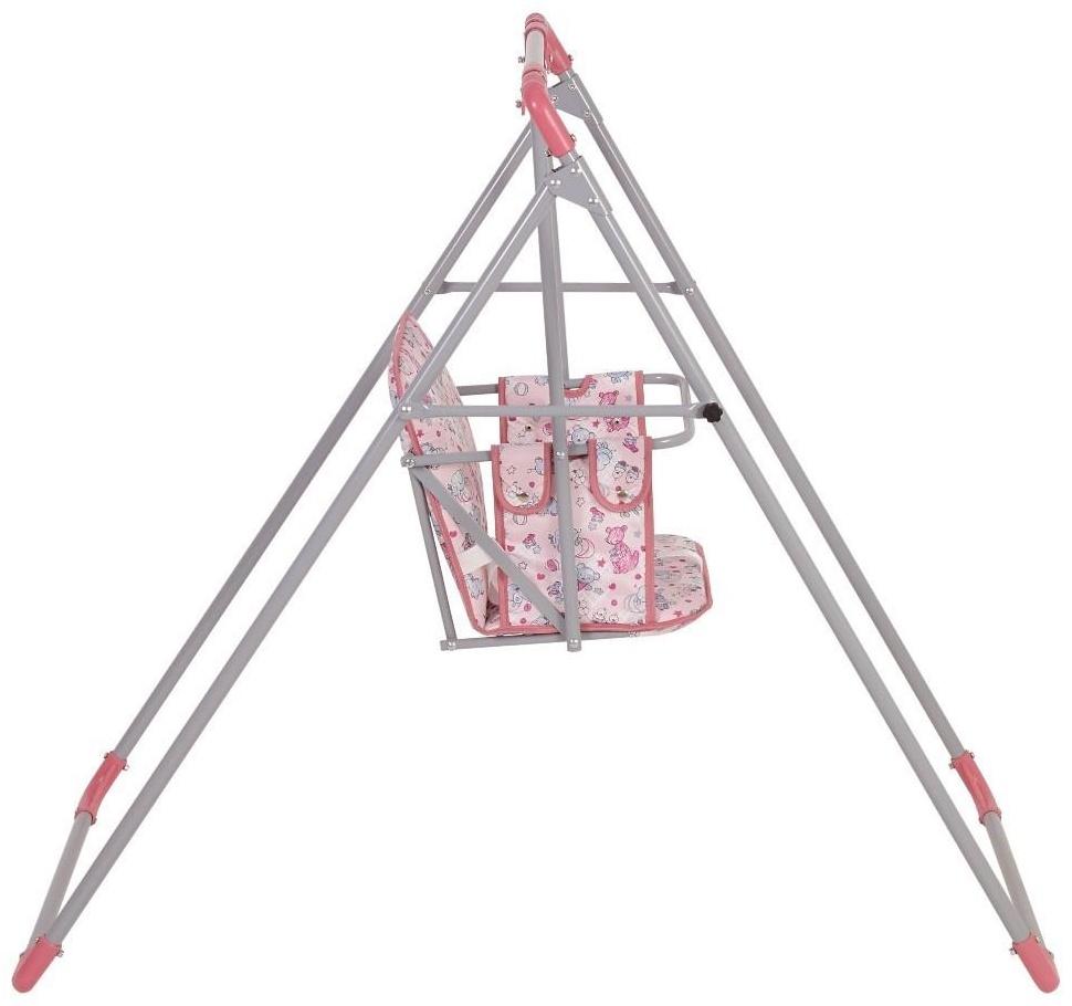 Качели детские напольные «Чарли», цвет розовый