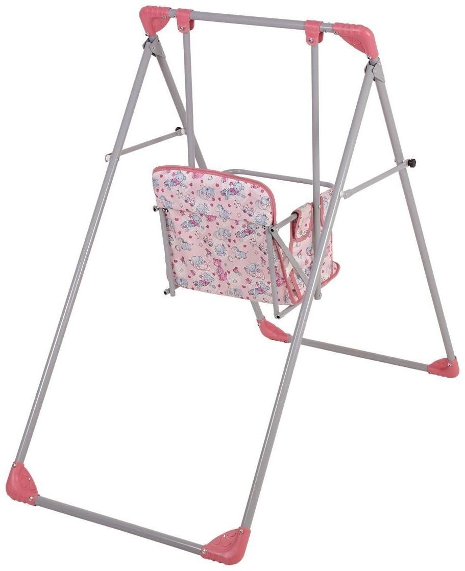 Качели детские напольные «Чарли», цвет розовый
