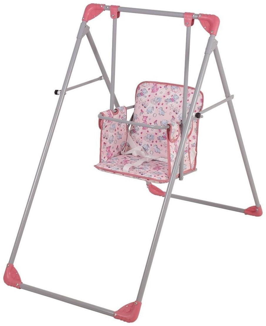 Качели детские напольные «Чарли», цвет розовый