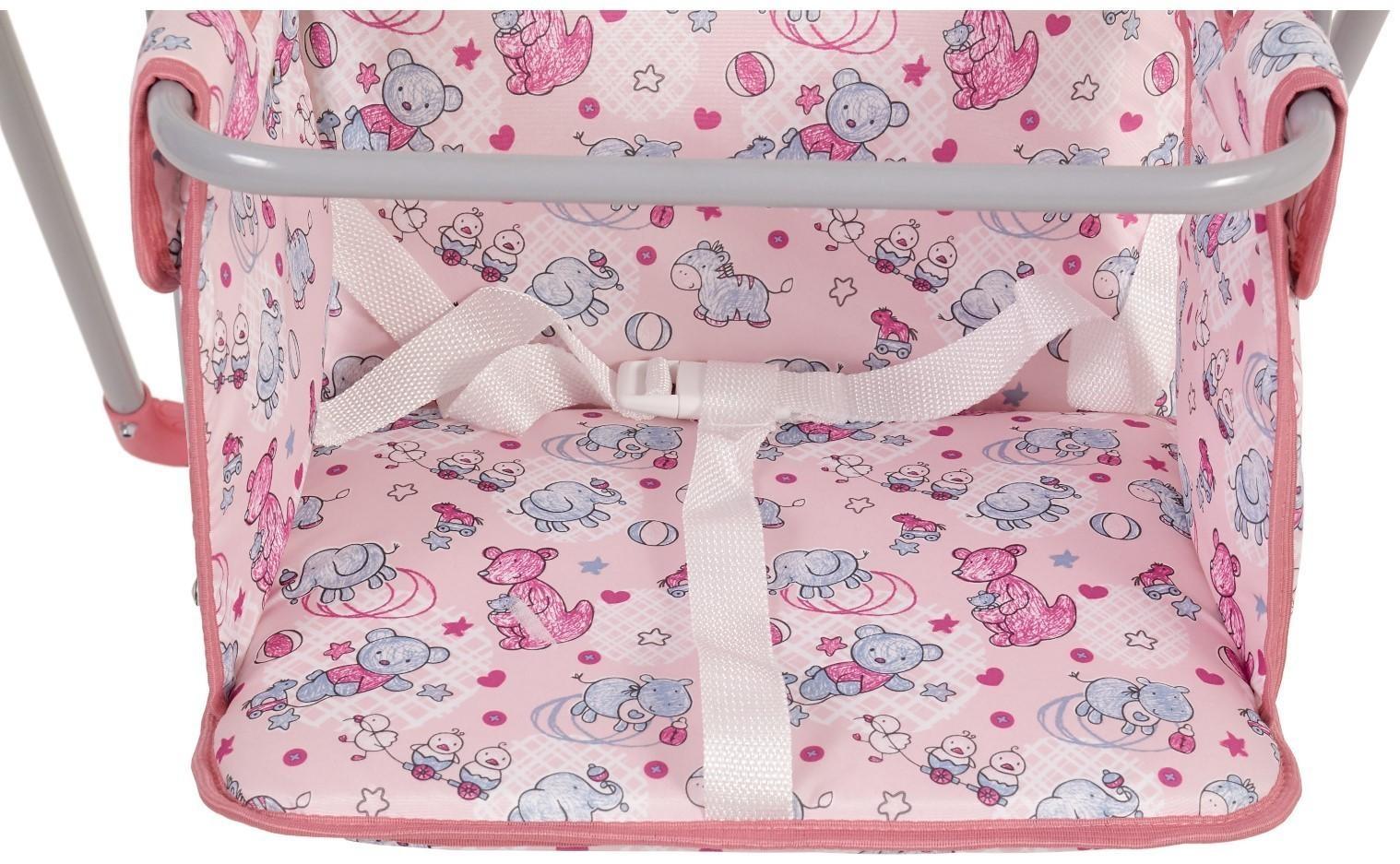 Качели детские напольные «Чарли», цвет розовый