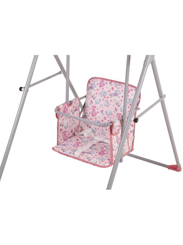 Качели детские напольные «Чарли», цвет розовый