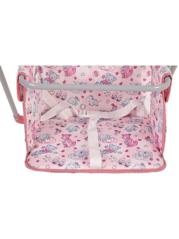 Качели детские напольные «Чарли», цвет розовый