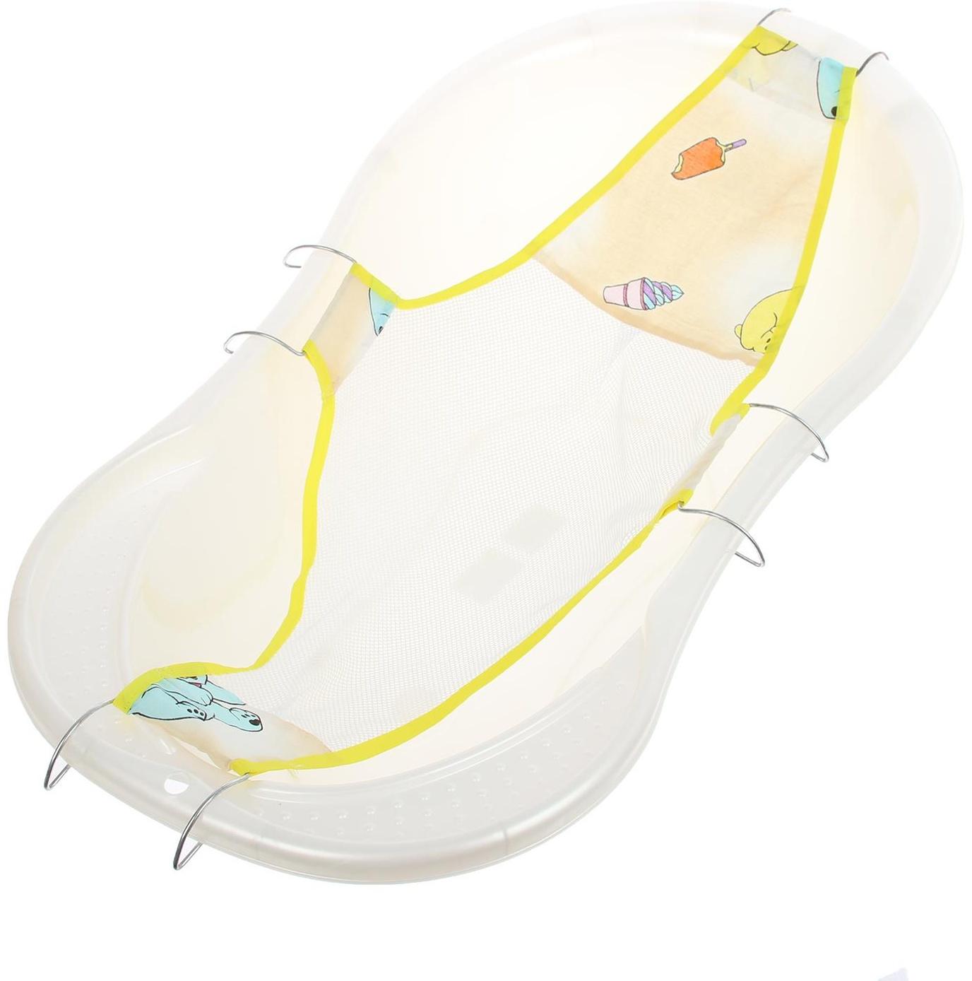 Гамак для купания новорожденных, сетка для ванночки детской, 94х56см, цвет МИКС
