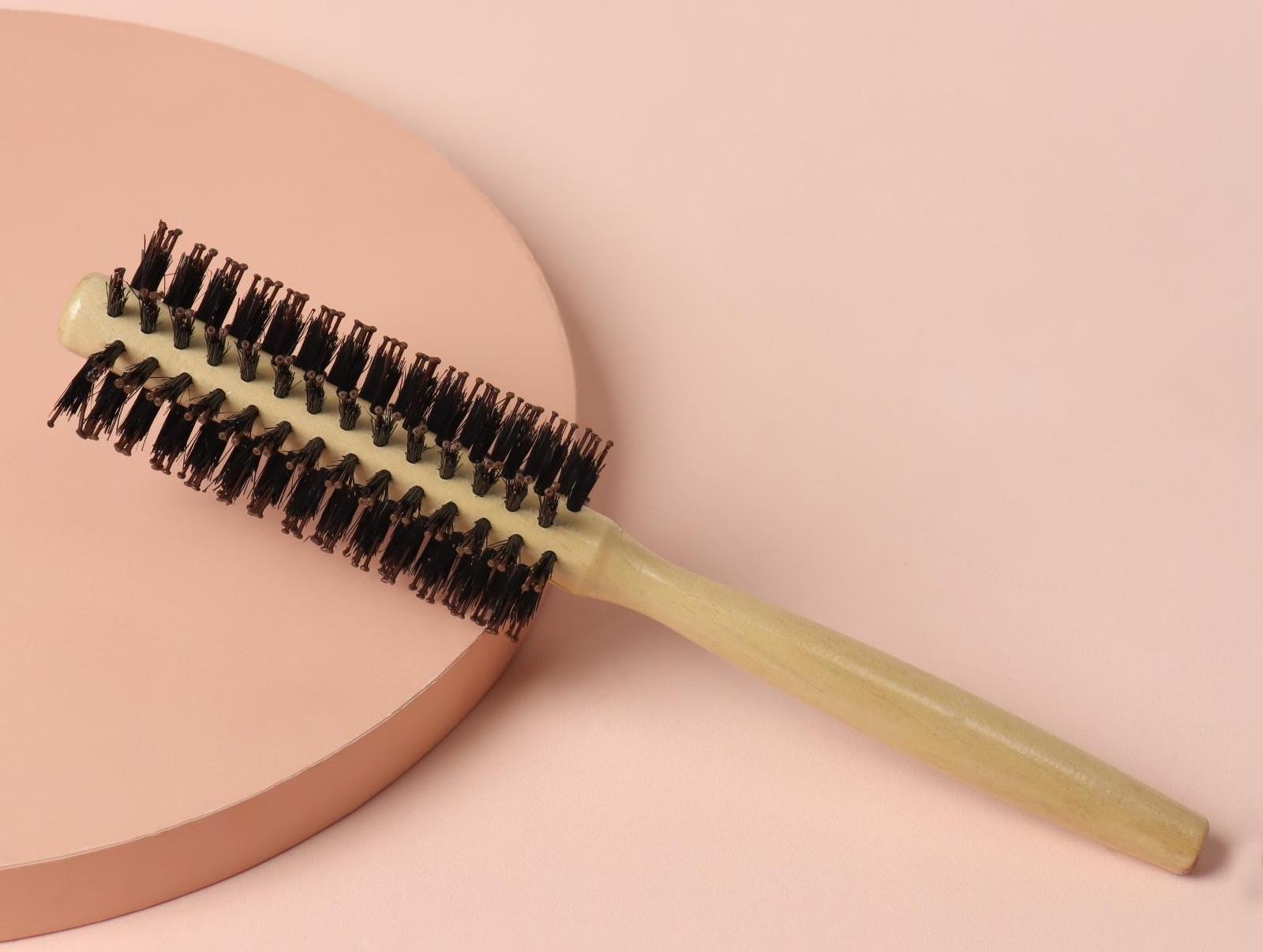 Брашинг «Натурель», d = 4/5 × 22 см, комбинированная щетина, цвет «светлое дерево»