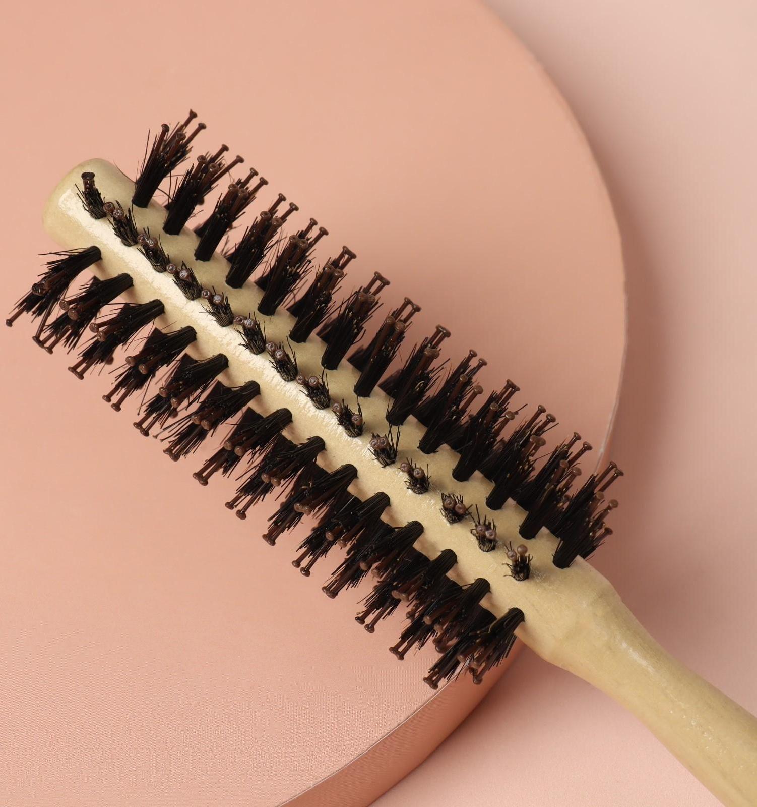 Брашинг «Натурель», d = 4/5 × 22 см, комбинированная щетина, цвет «светлое дерево»