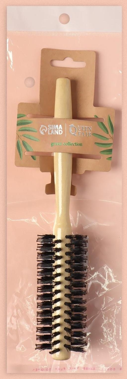 Брашинг «Натурель», d = 4/5 × 22 см, комбинированная щетина, цвет «светлое дерево»