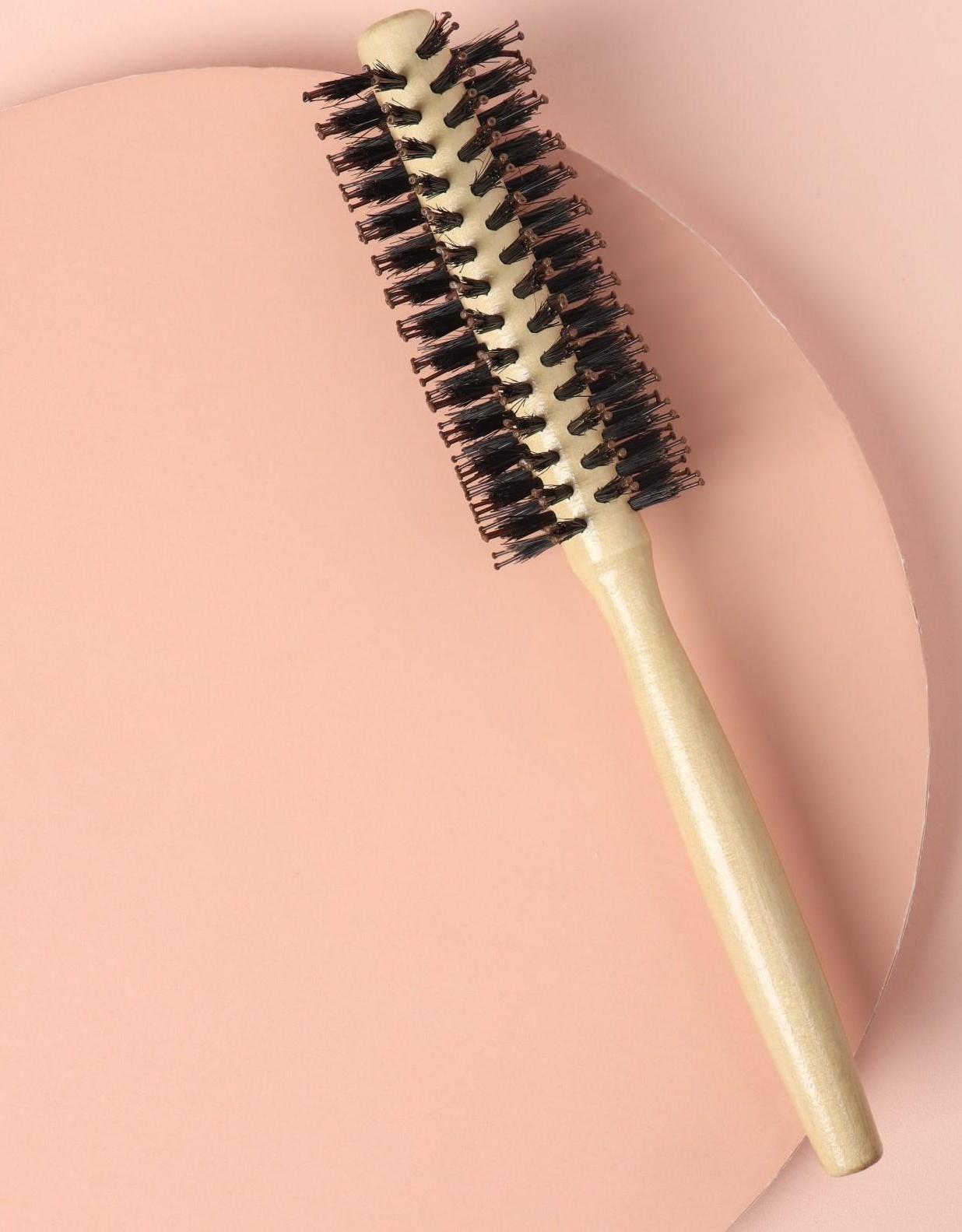 Брашинг «Натурель», d = 4/5 × 22 см, комбинированная щетина, цвет «светлое дерево»