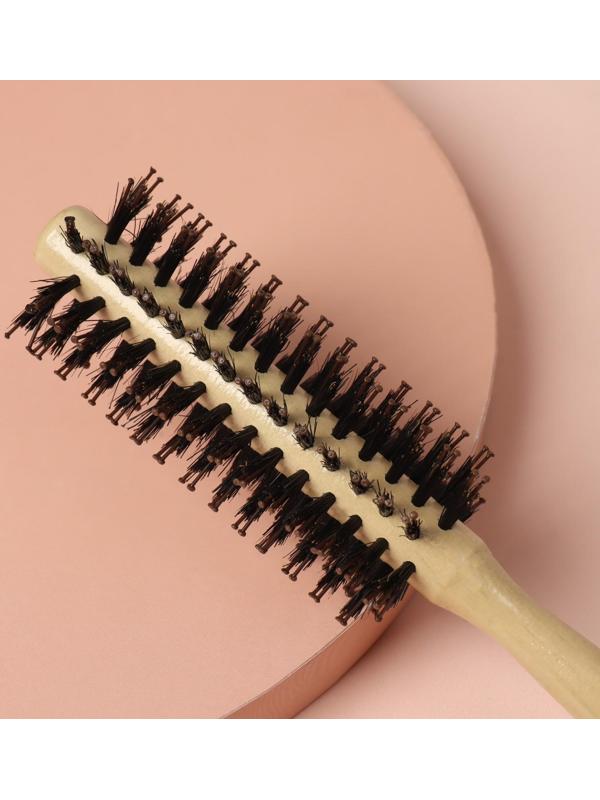 Брашинг «Натурель», d = 4/5 × 22 см, комбинированная щетина, цвет «светлое дерево»