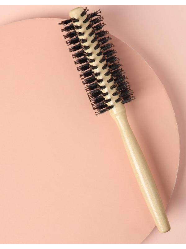 Брашинг «Натурель», d = 4/5 × 22 см, комбинированная щетина, цвет «светлое дерево»