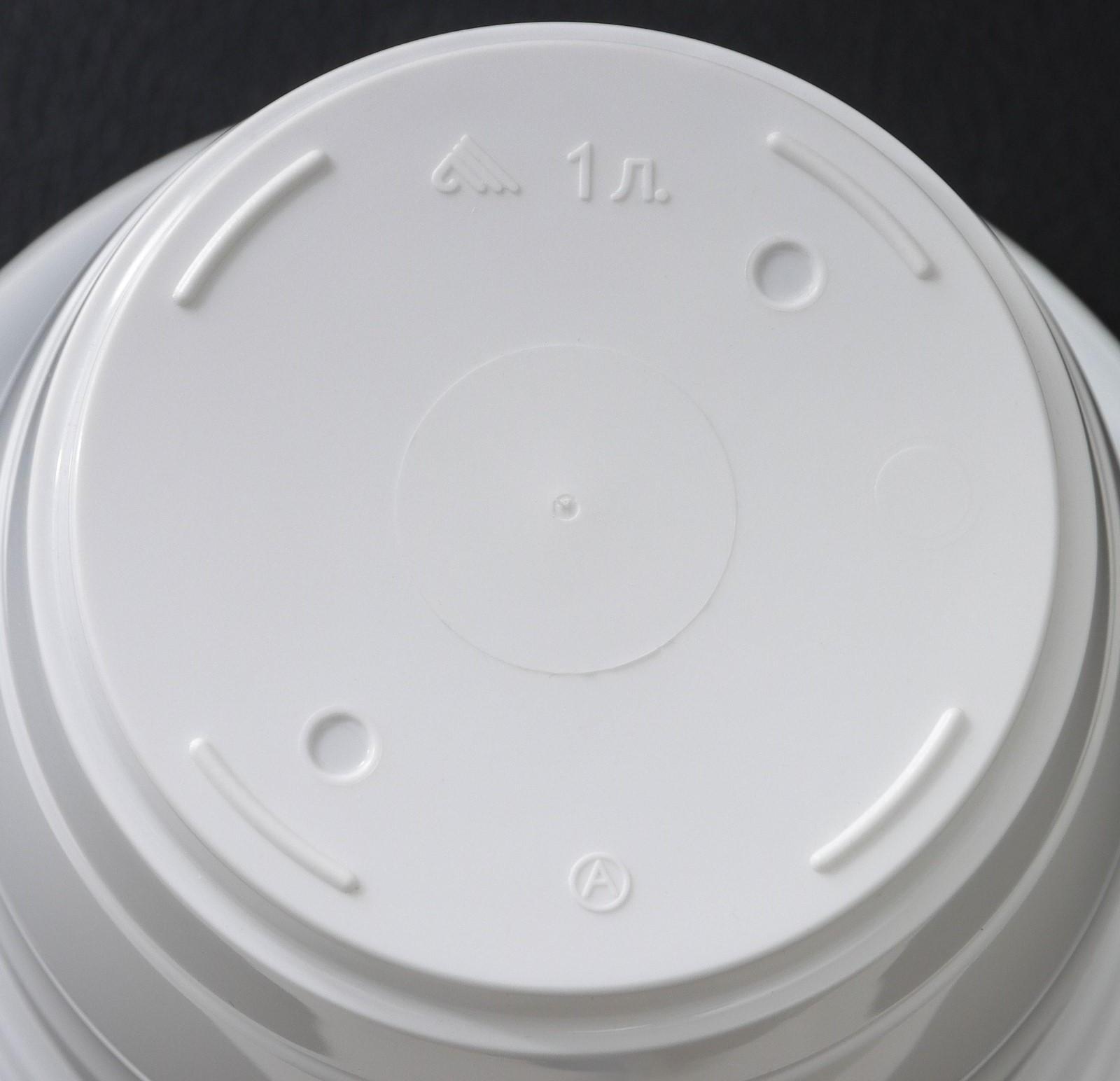 Горшок с поддоном «Виола», 1 л, цвет белый