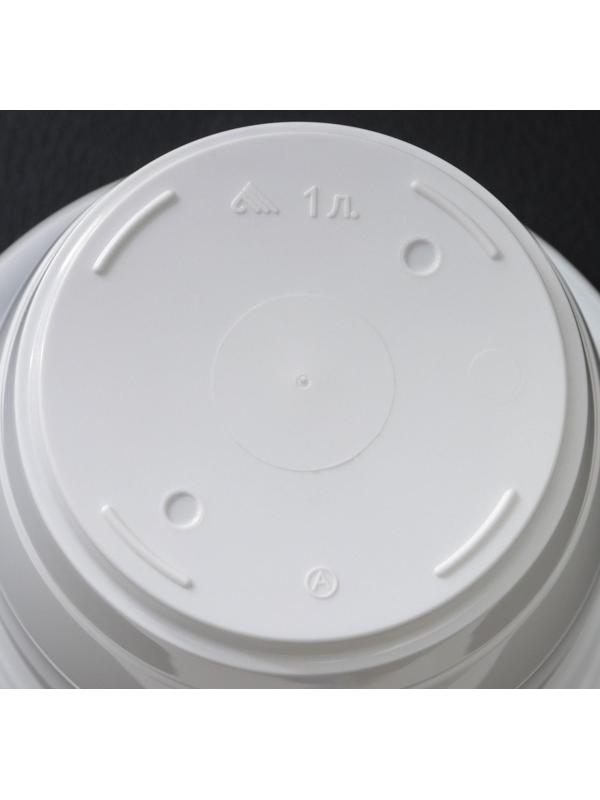 Горшок с поддоном «Виола», 1 л, цвет белый