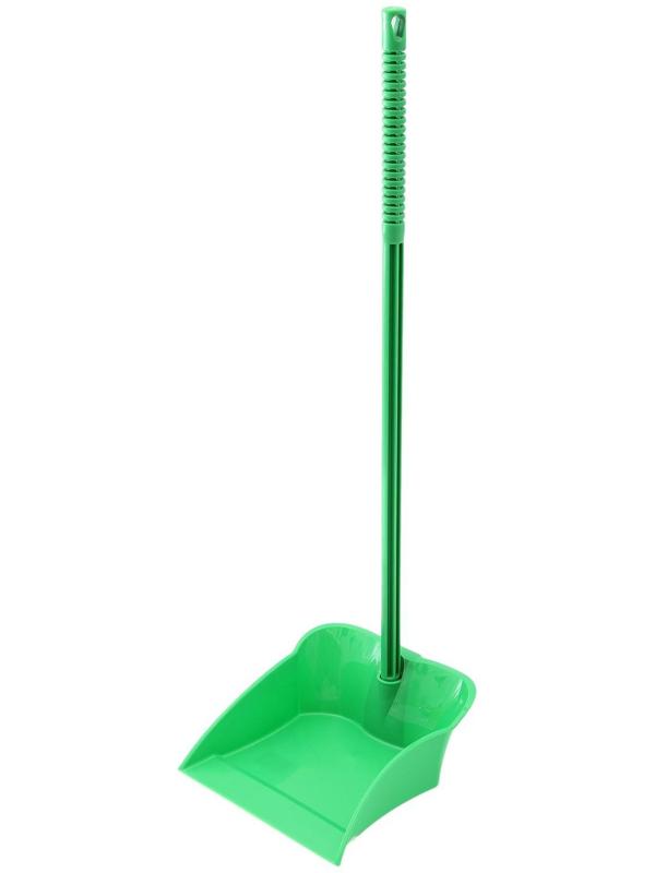 Совок для мусора с черенком, цвет МИКС