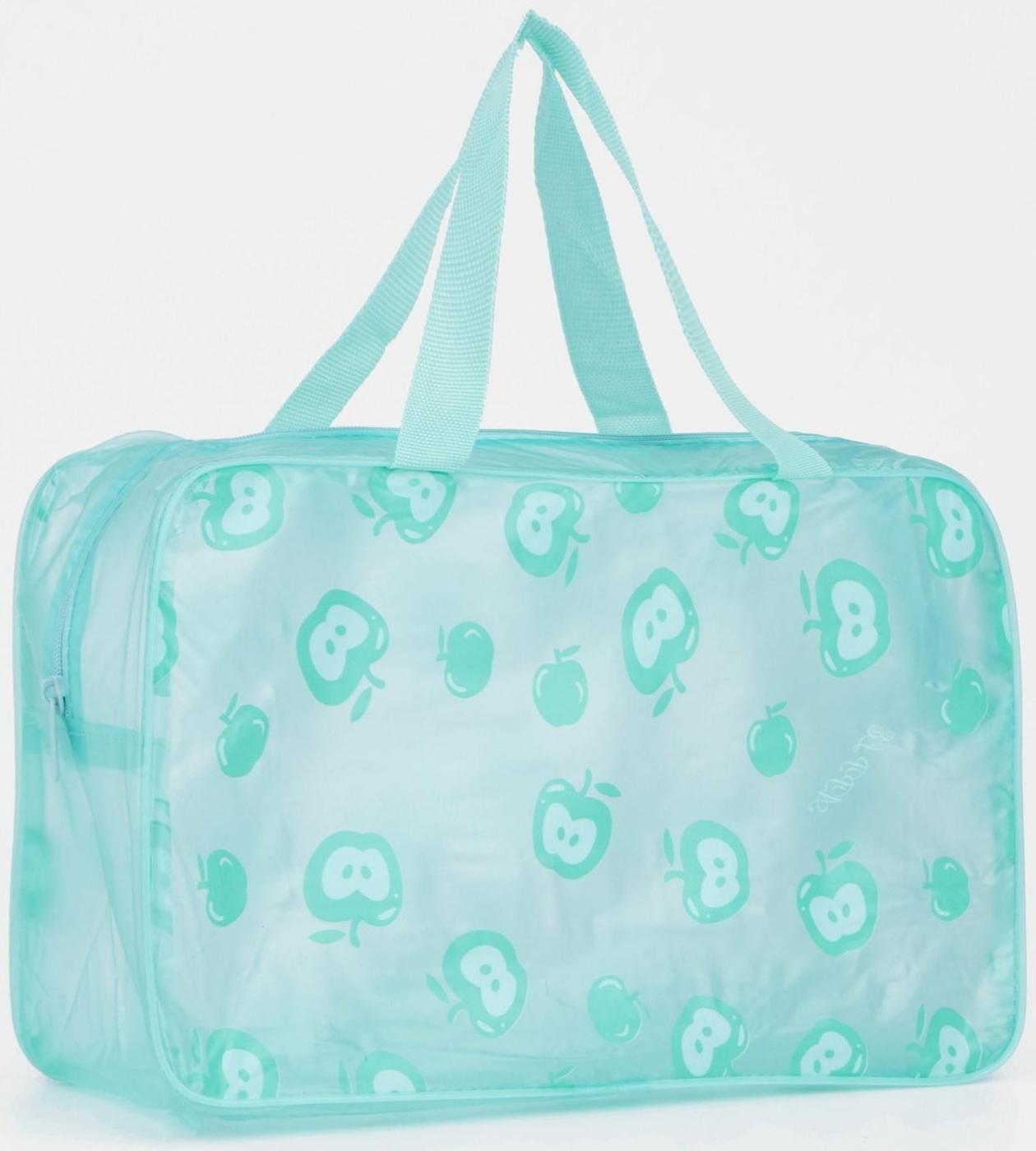 Косметичка на молнии, цвет зелёный